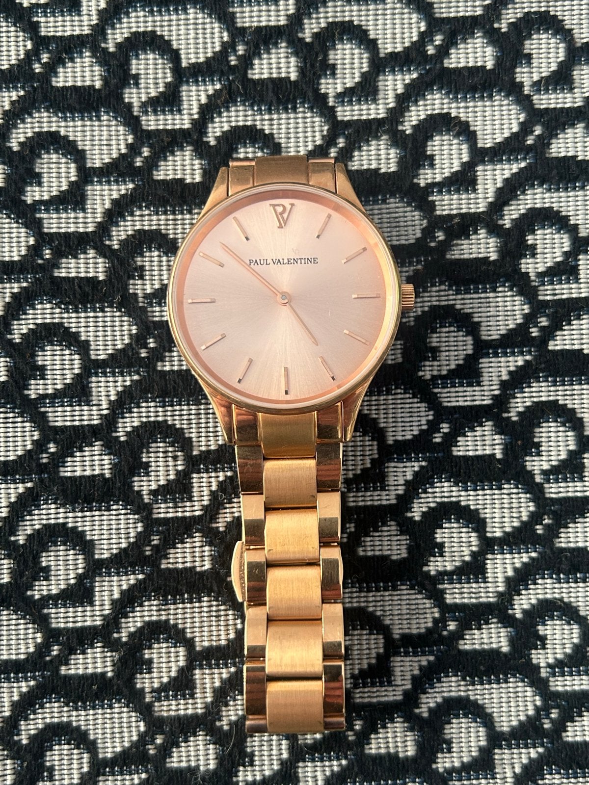 Roségouden Paul Valentine Dameshorloge - 32mm, Overige merken, Staal, Polshorloge, Ophalen of Verzenden
