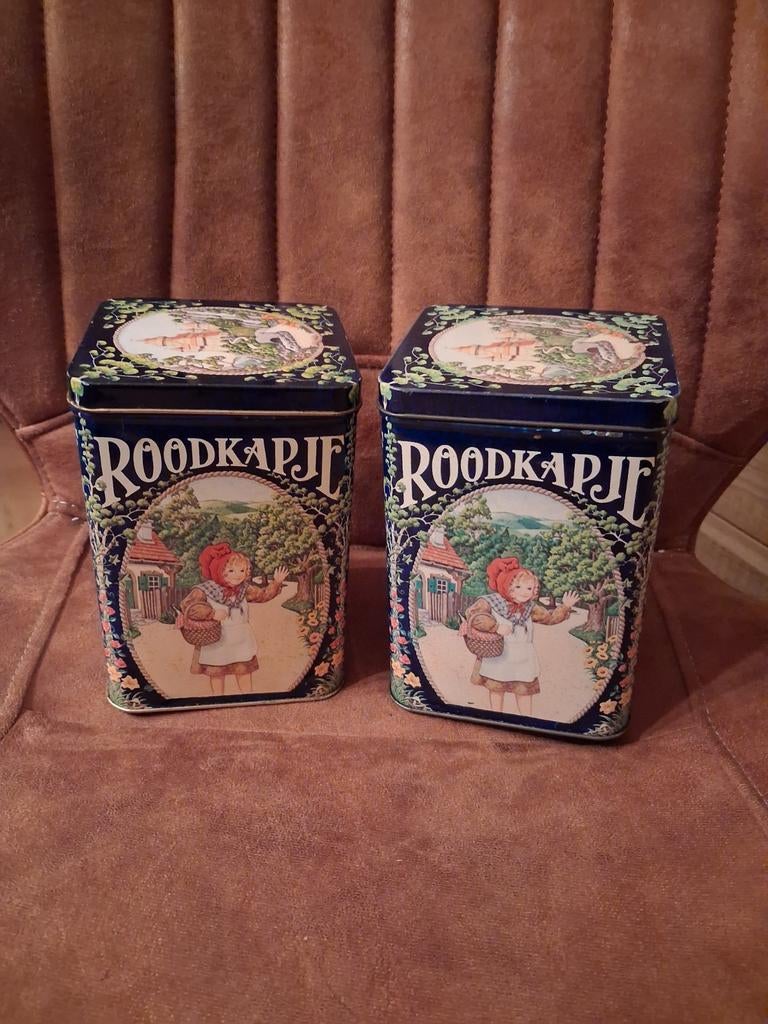 Set van 2 Vintage Sprookjesblikken Konmar, Ophalen of Verzenden, Gebruikt, Overige