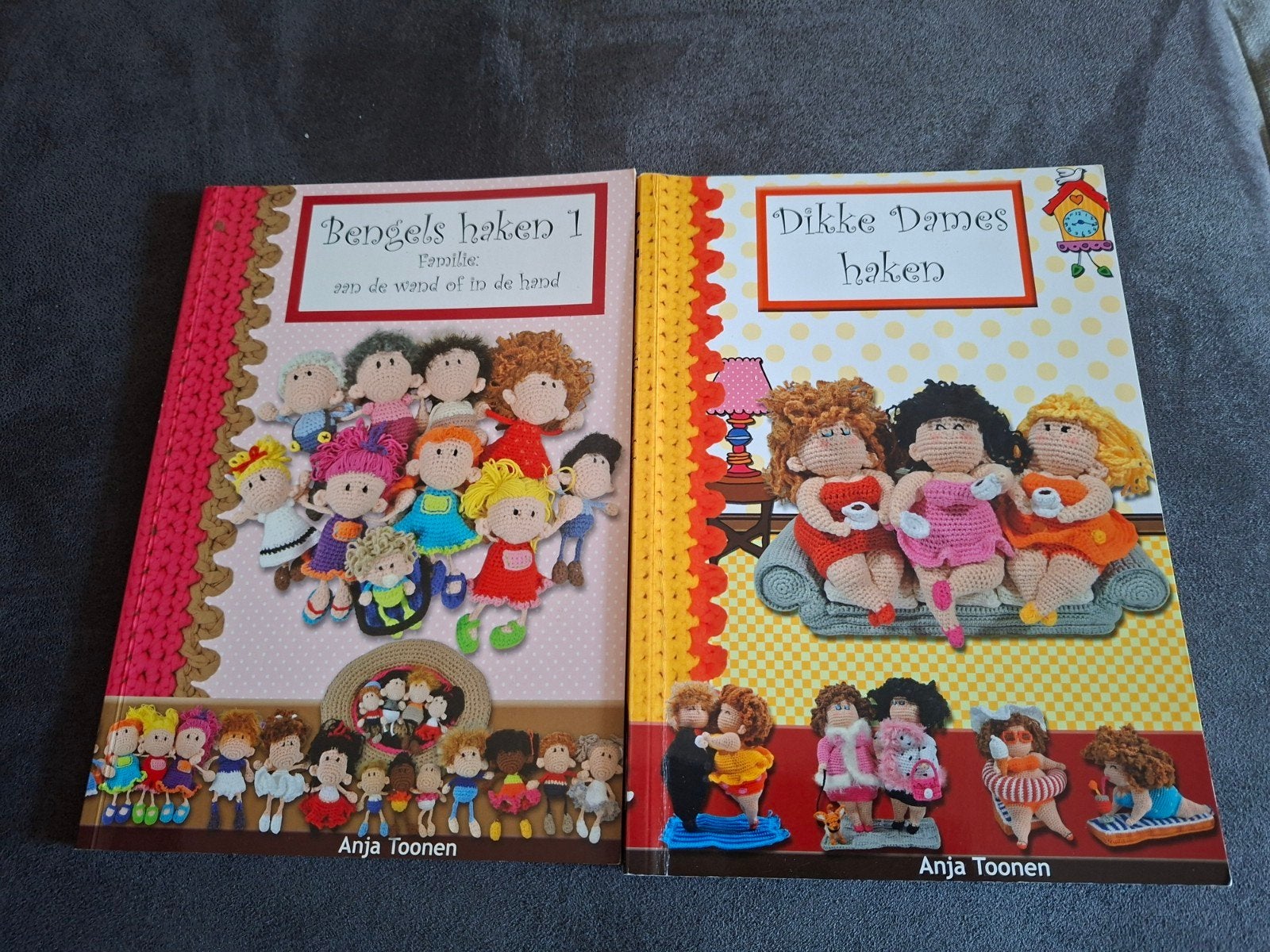 Haakboeken Anja Toonen: Bengels haken & Dikke Dames haken, Ophalen of Verzenden, Zo goed als nieuw, Haken, Patroon of Boek