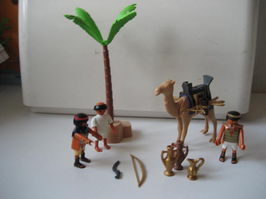 playmobil egypte strijders met dromedaris, Kinderen en Baby's, Speelgoed | Playmobil, Ophalen of Verzenden, Zo goed als nieuw