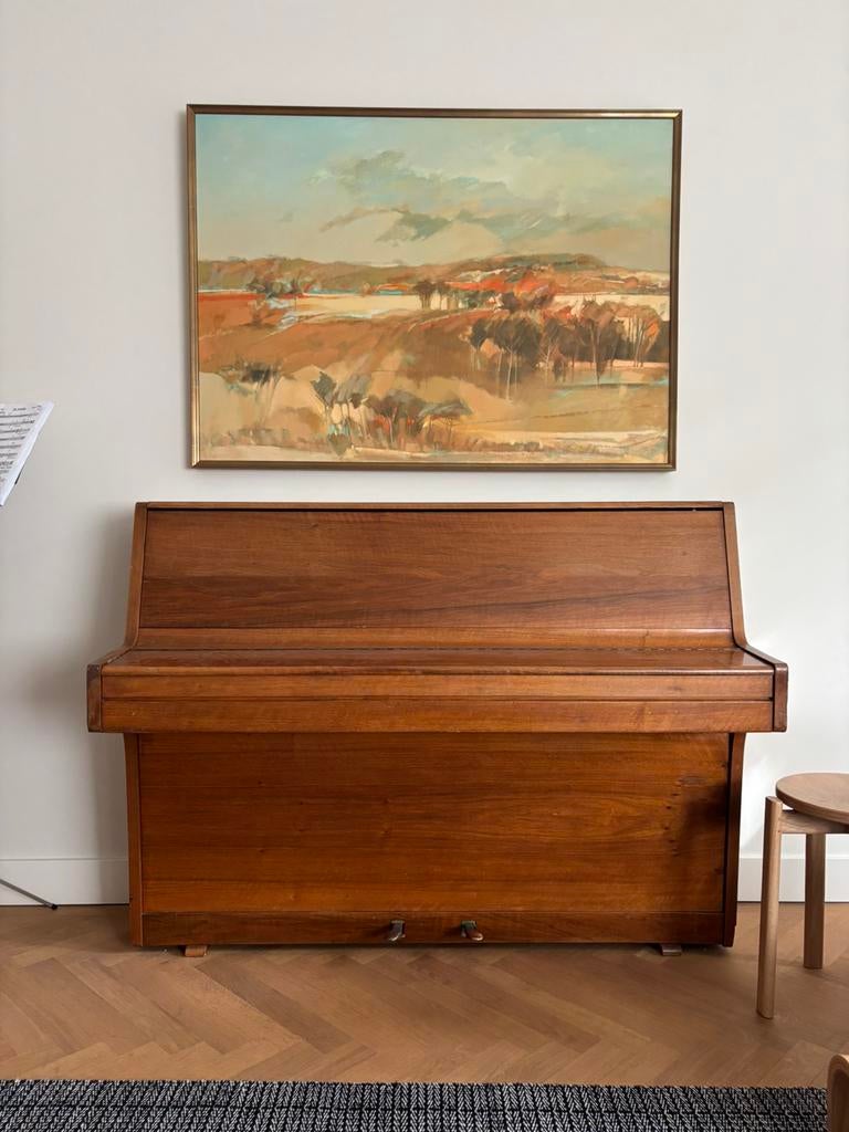 Staande piano van Van Voornveld & Spoor, Ophalen, Gebruikt, Bruin, Piano