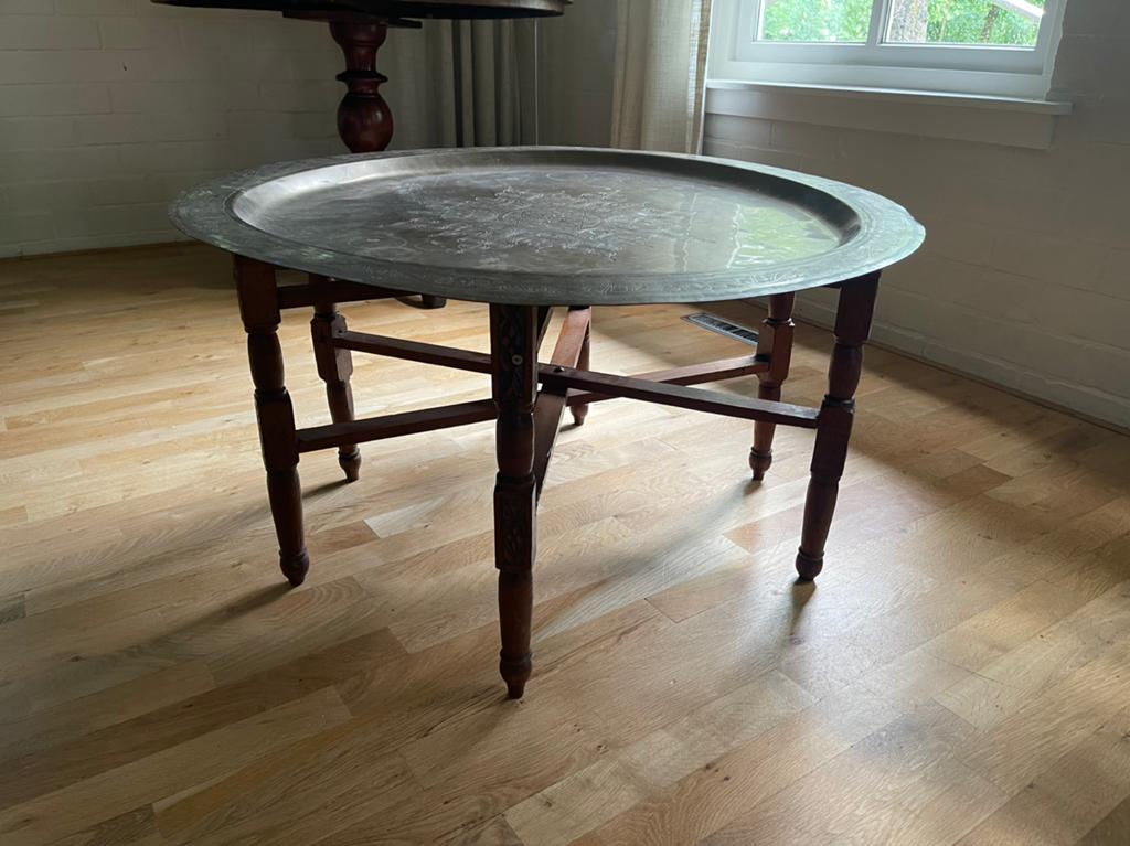 Marokkaanse tafel, Ophalen, Rond, 50 tot 100 cm, Zo goed als nieuw