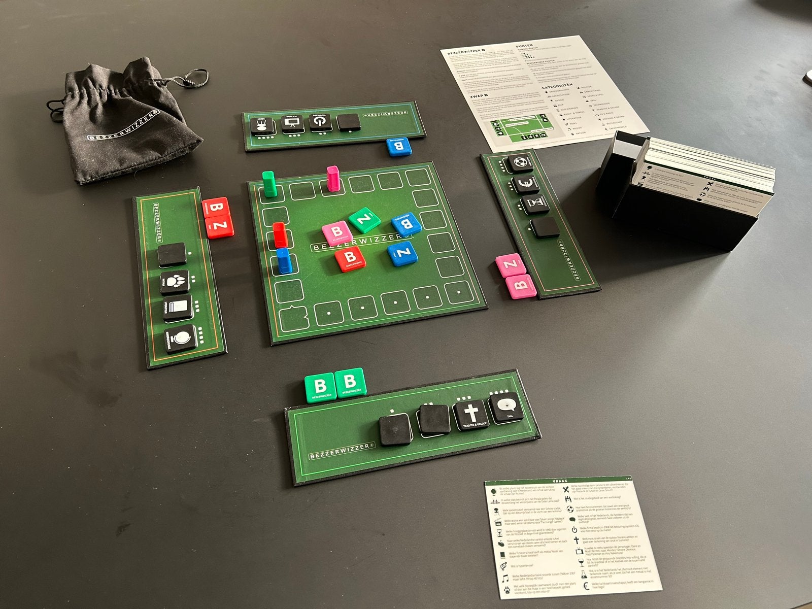 Bezzerwizzer Bordspel - Kennis en Tactiek, Drie of vier spelers, Ophalen of Verzenden, Zo goed als nieuw