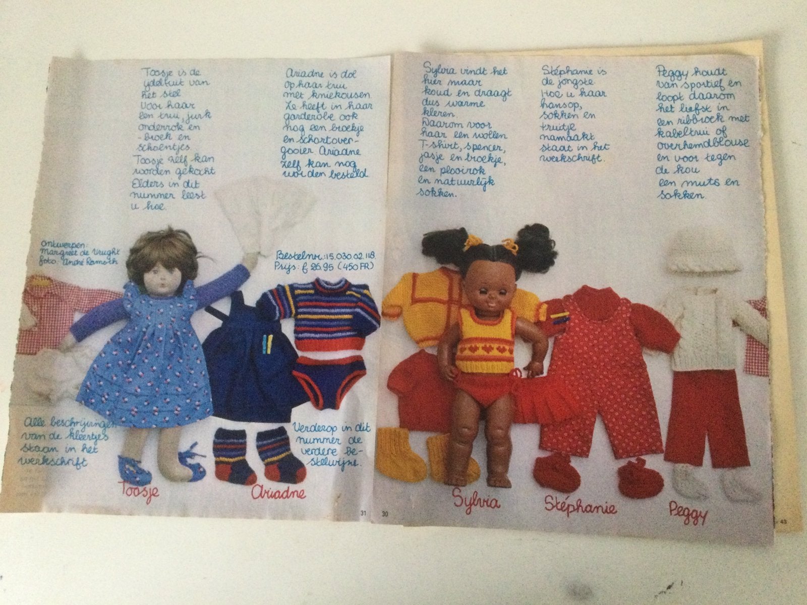 Patronen poppenkleertjes voor pop ong 45 cm, Ophalen of Verzenden, Zo goed als nieuw, Kind, Overige merken