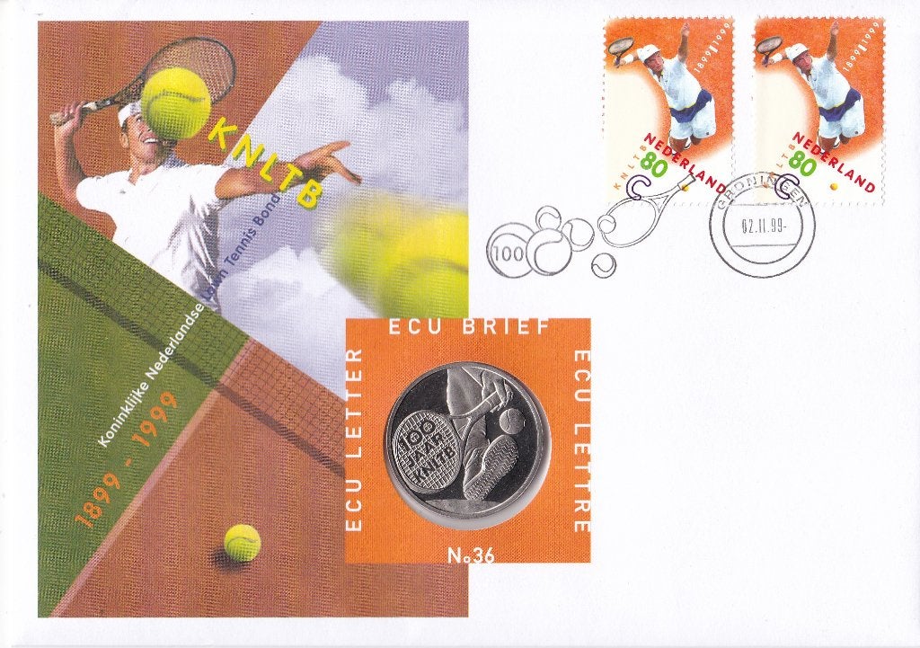 ECU-brief – KNLTB 1899-1999 – nummer 36, Postzegels en Munten, Verzenden, Envelop