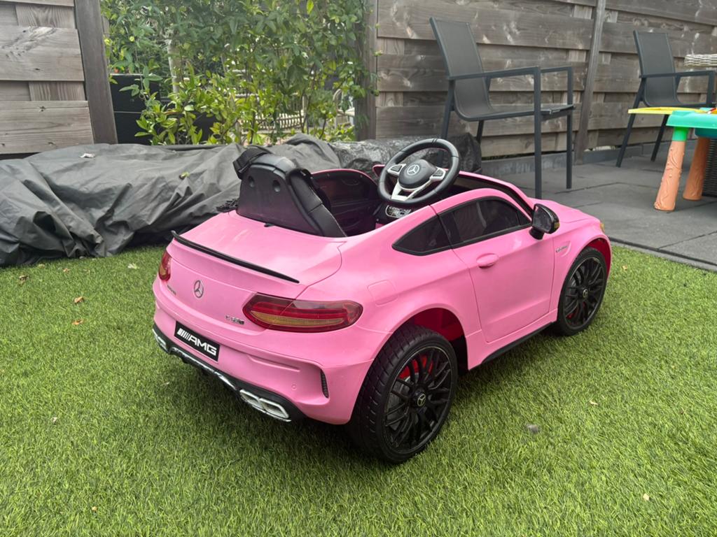 Bestuurbare auto - mercedes roze, Ophalen, Gebruikt