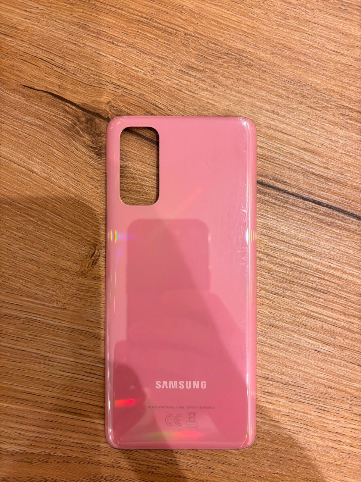 Samsung Galaxy S20 Rose Achterkant/Accu Protector, Ophalen of Verzenden, Gebruikt, Overige modellen, Overige typen