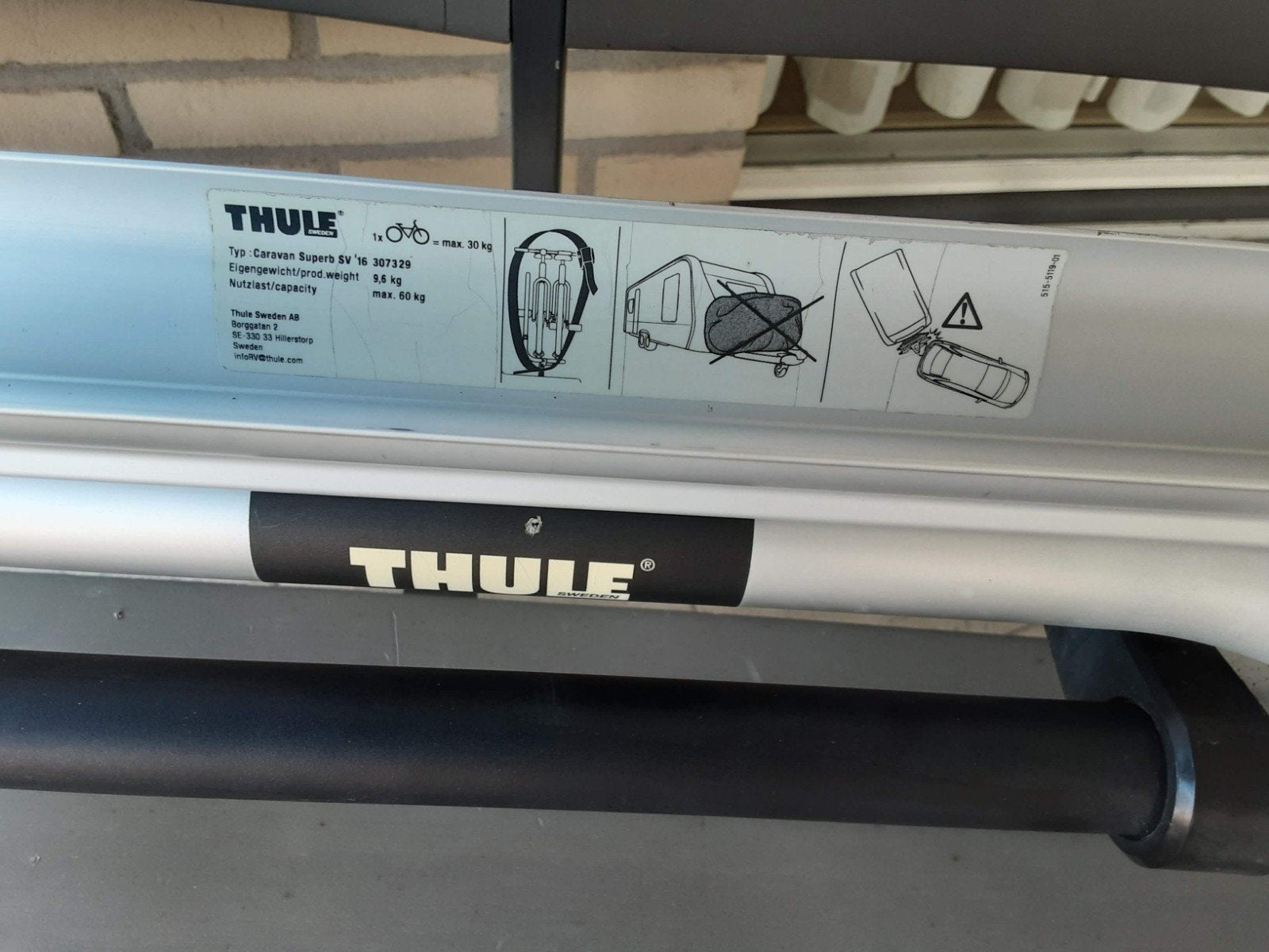 thulle  fietsendrager kantelbaar zie foto's, Ophalen of Verzenden, Zo goed als nieuw