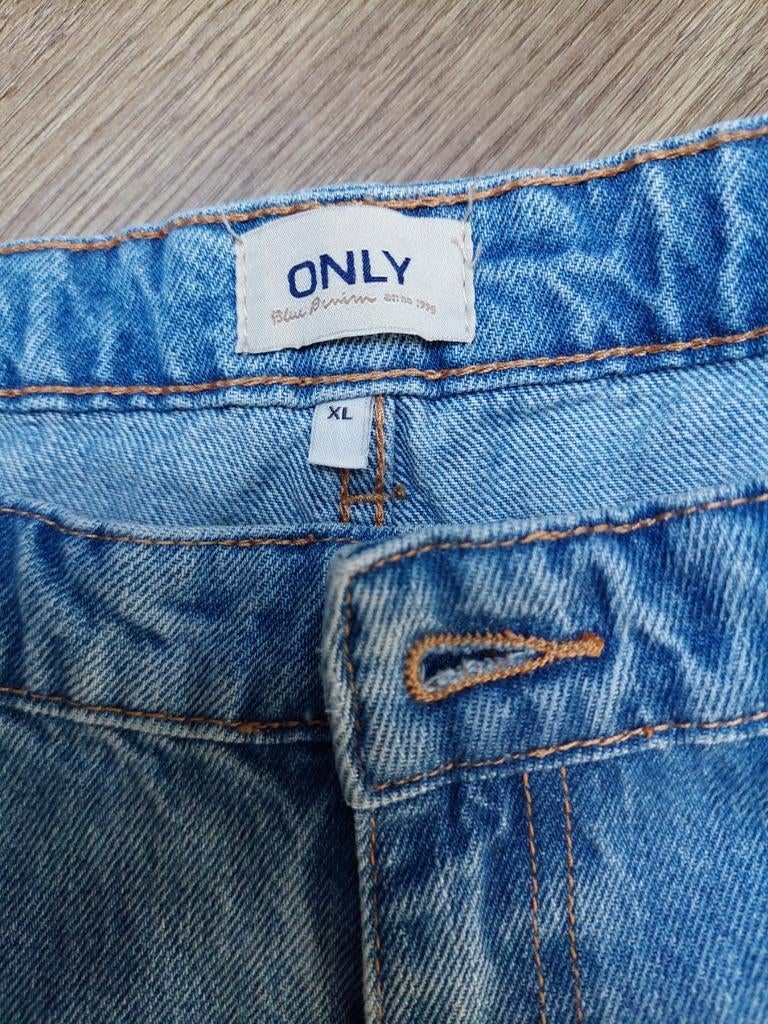 Wide leg bermuda   over de knie van Only/XL, Ophalen of Verzenden, Zo goed als nieuw, Blauw