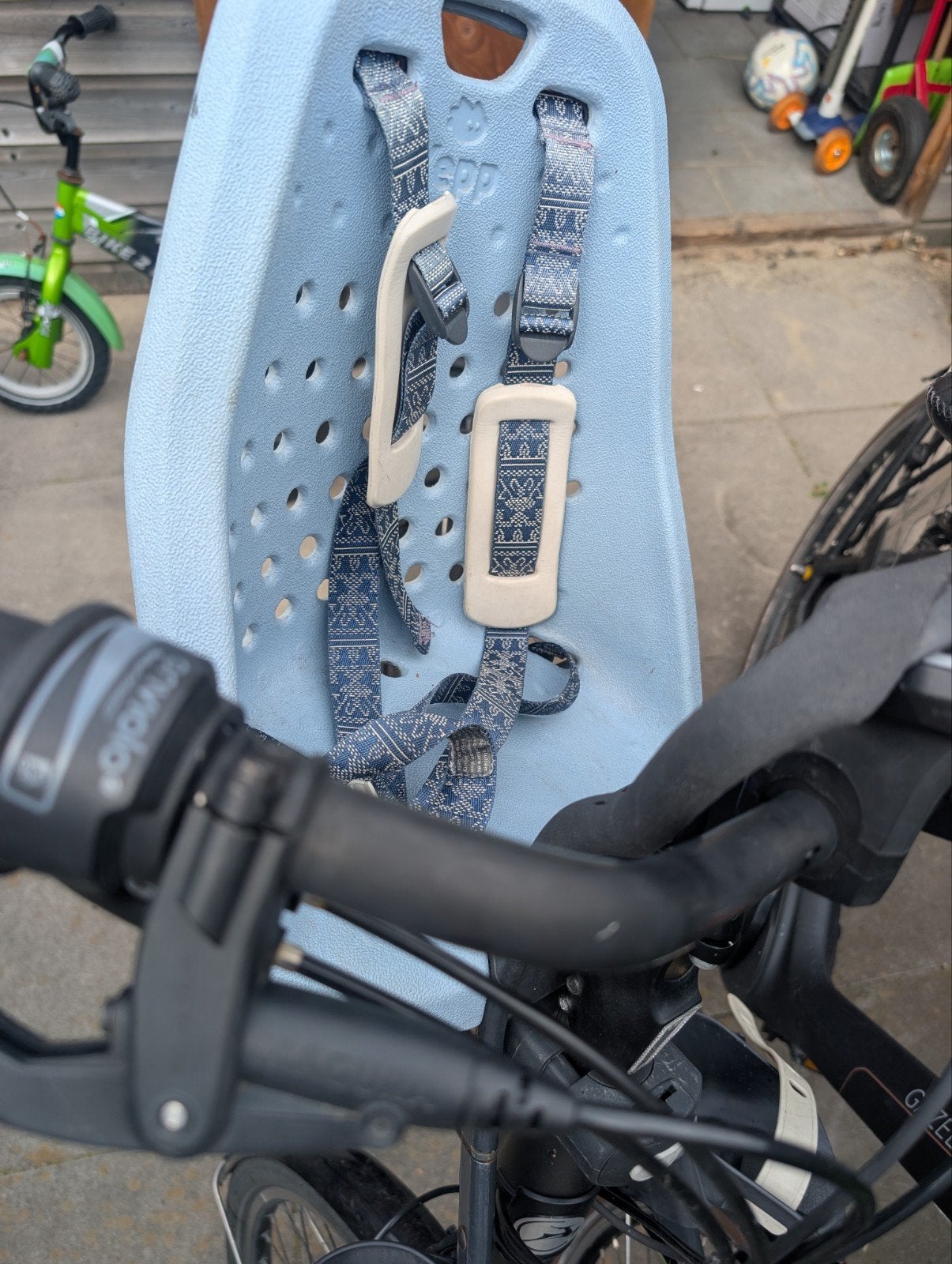 Yepp voorzitje voor fiets, Ophalen, Gebruikt, Yepp, Voorzitje