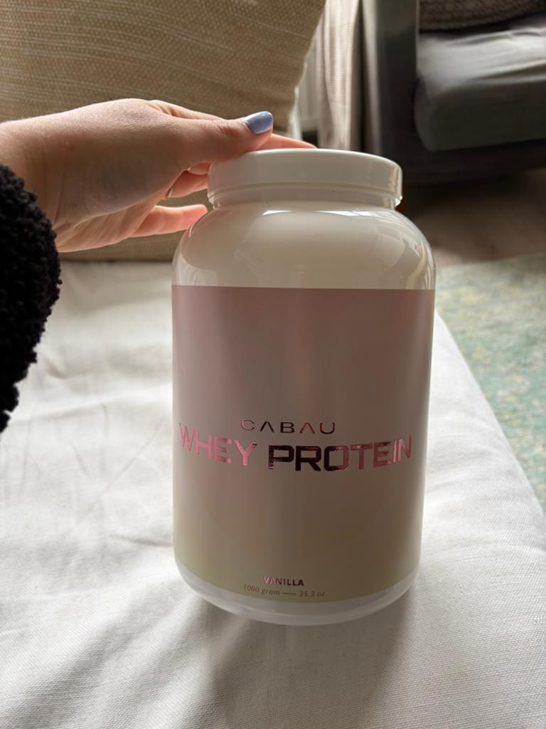 Cabau whey proteine vanille, Ophalen of Verzenden, Zo goed als nieuw, Poeder of Drank