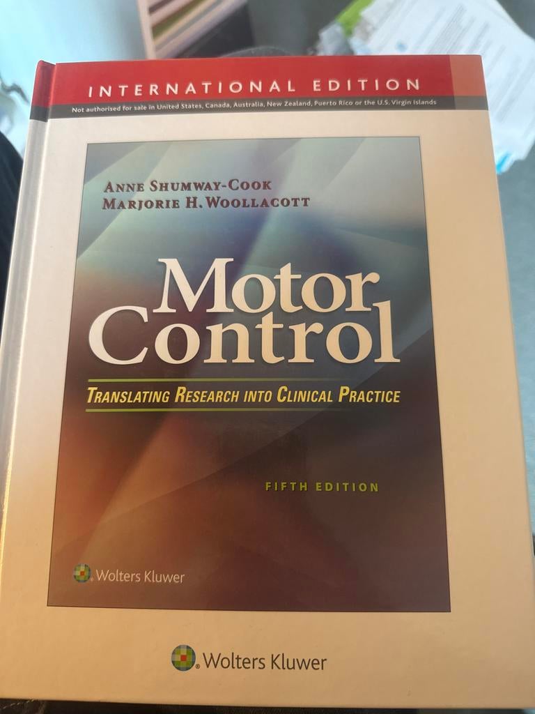 Motor Control - International Edition, Boeken, Ophalen of Verzenden, Beta, Nieuw, WO