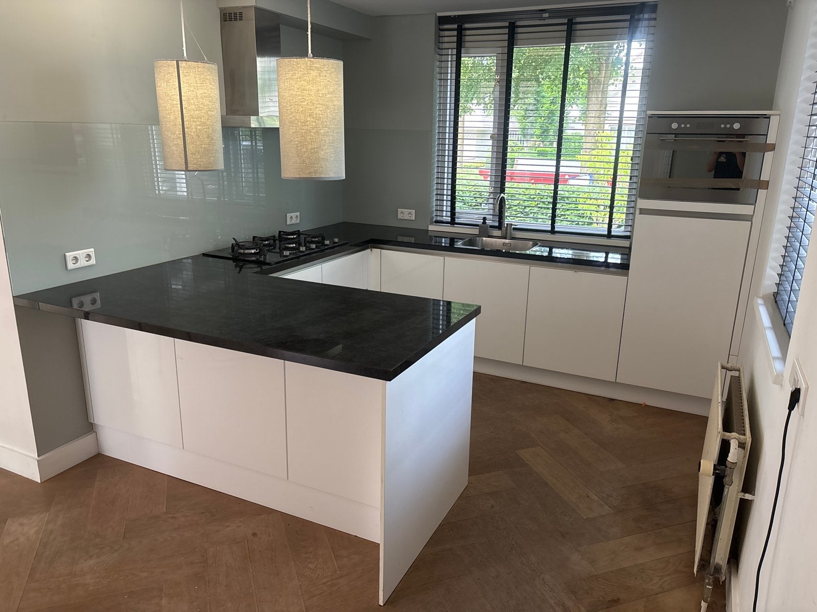 Complete U-keuken 2,80x3,00 - zelf demonteren!, Huis en Inrichting, Keuken | Complete keukens, Ophalen, Gebruikt, U-keuken, Wit