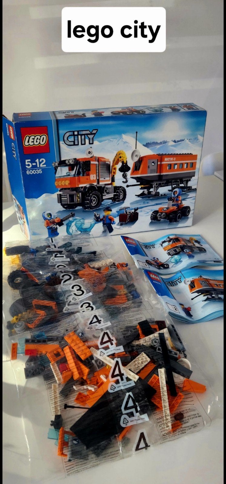 Complete LEGO City 60035 Arctic Voorpost, Kinderen en Baby's, Speelgoed | Duplo en Lego, City, Lego, Ophalen of Verzenden, Zo goed als nieuw