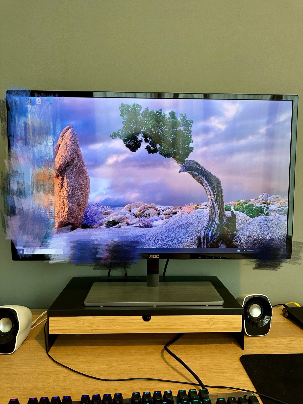 AOC 24G2U/BK 32 inch Full HD Gaming Monitor, Gebruikt, IPS, 101 t/m 150 Hz, In hoogte verstelbaar