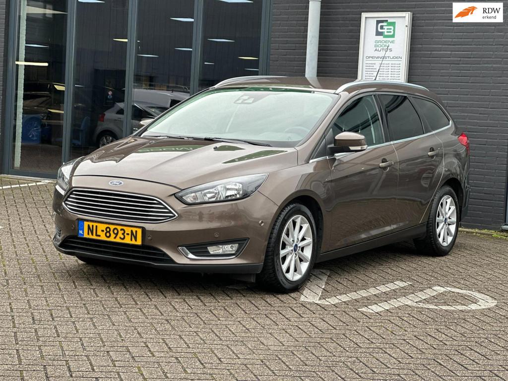 Ford Focus Wagon 1.5 Titanium Edition/2E EIG/NAVI/AIRCO/AUTO, Auto's, Ford, 4 cilinders, 690 kg, 1500 kg, 66 €/maand