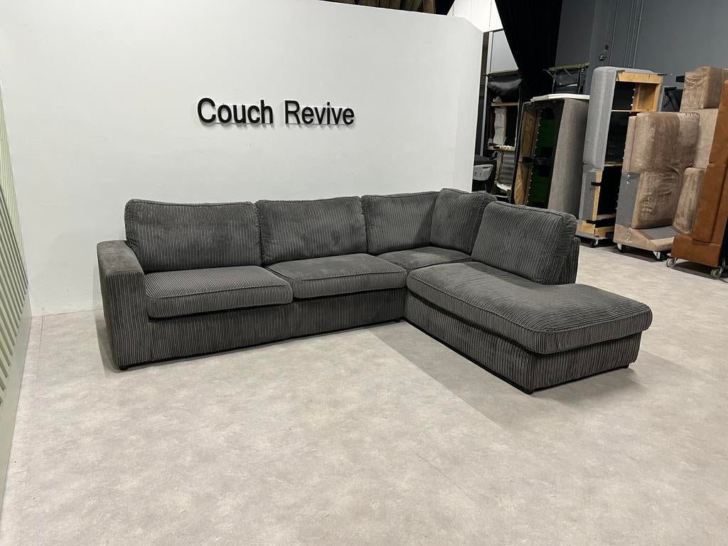 GRATIS LEVERING Z.G.A.N Ribstof hoekbank 290x225 Gereinigd