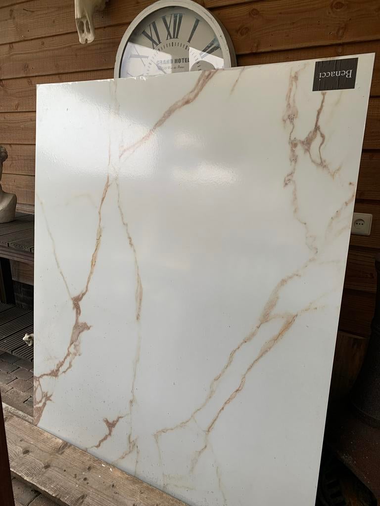 Benacci decorokaat plaat restant badkamerverbouwing, Gebruikt, Wandtegels, Ophalen of Verzenden, Minder dan 5 m²