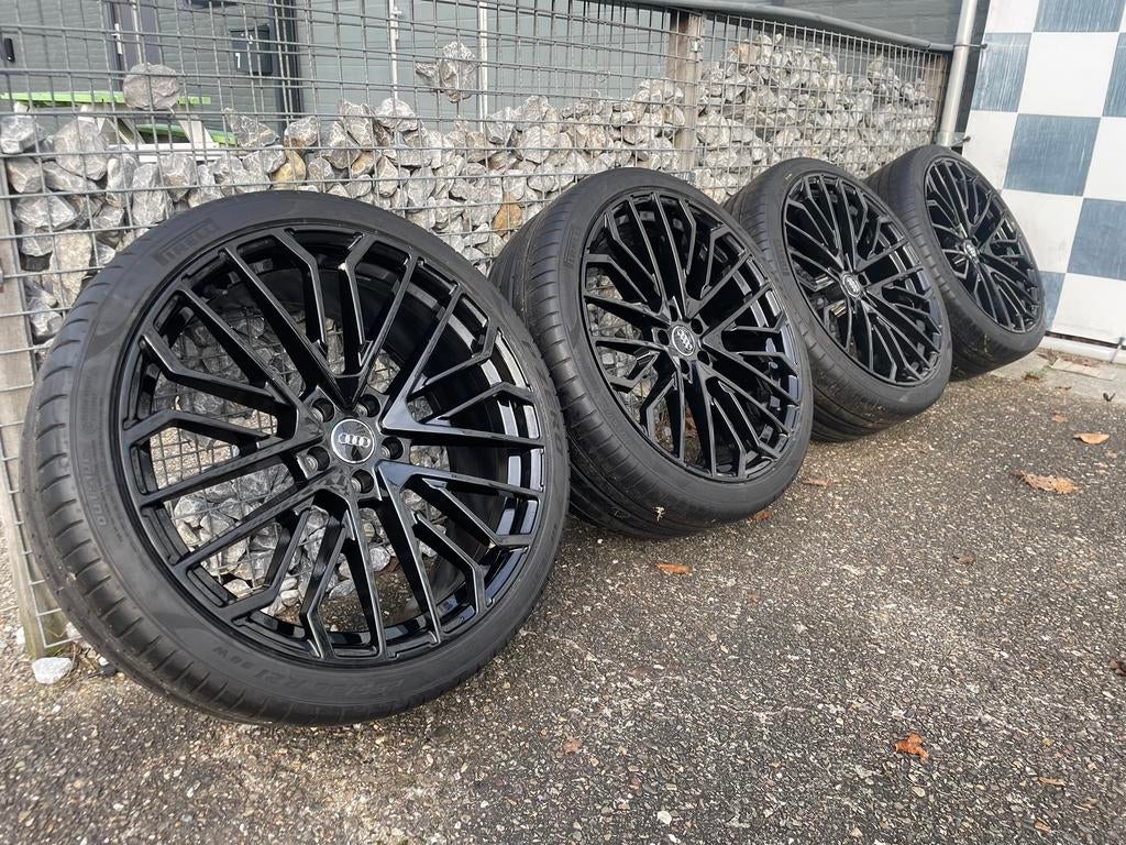 21 inch Audi A6 C8 velgen 5x112 + Pirelli AO A7 Q3 SQ3 Q5, 255 mm, Banden en Velgen, Nieuw, Personenwagen