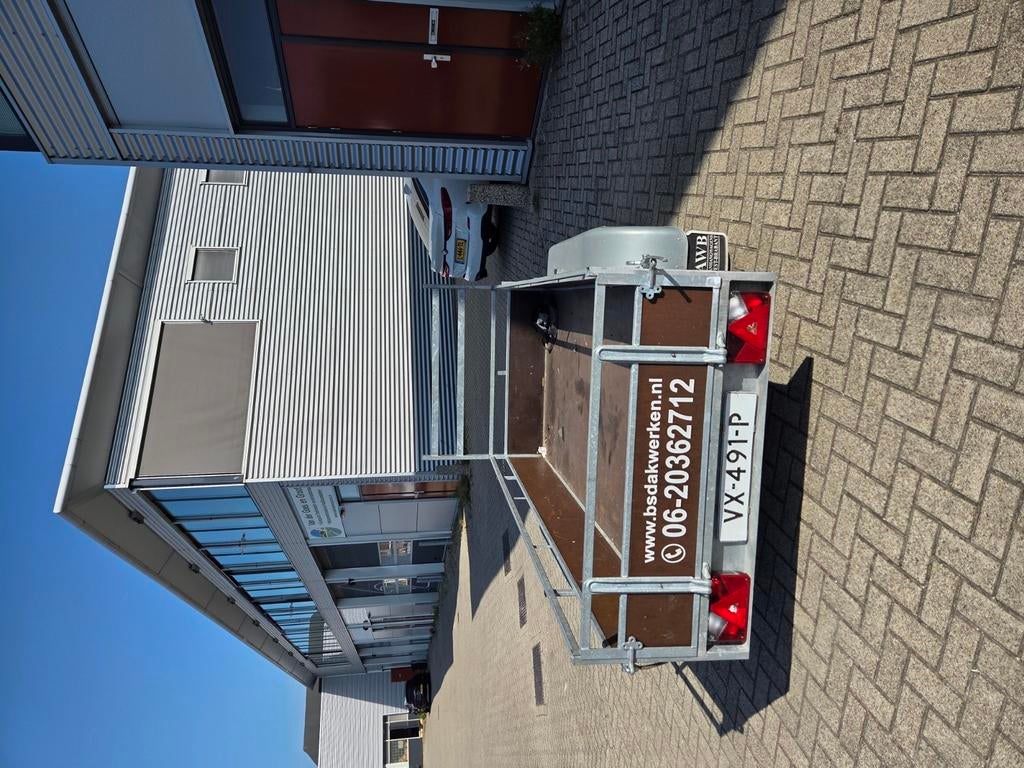 Aanhanger tandemass 250x130 (geen rijbewijs), Ophalen of Verzenden, Zo goed als nieuw