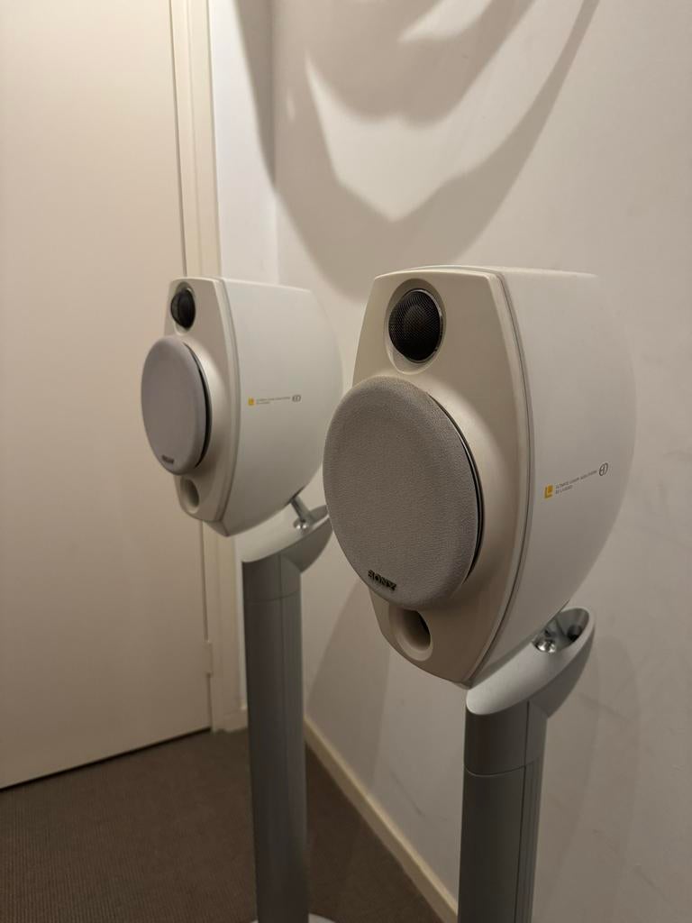 Speakers Sony SS-LA500ED op zuil + voeten, Ophalen, Gebruikt, Front, Rear of Stereo speakers, Sony