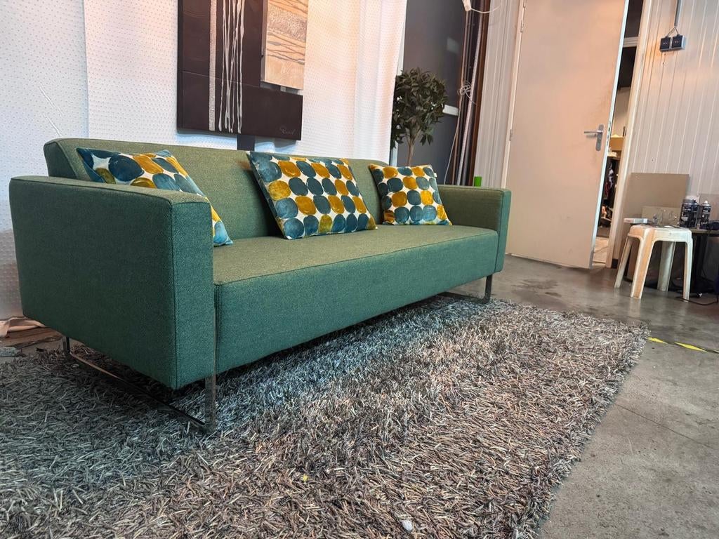 Artifort mare  2.5 zit Groene wollen stof, 75 tot 100 cm, Ophalen of Verzenden, Zo goed als nieuw, Stof