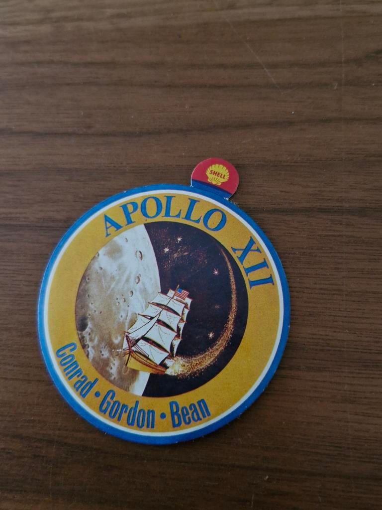 4945 Apollo XII Shell Sticker, Ophalen of Verzenden, Gebruikt