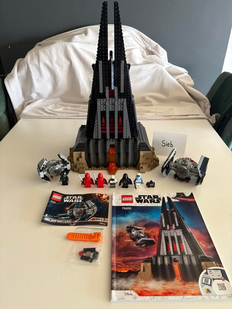 Lego Star Wars 75251 Darth Vader's Castle & 75128 TIE proto, Kinderen en Baby's, Speelgoed | Duplo en Lego, Ophalen of Verzenden