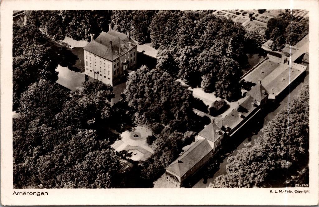 Amerongen - KLM foto jaren 30 (2x), Verzenden, 1920 tot 1940, Gelopen, Utrecht
