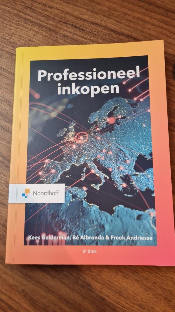 Professioneel Inkopen - Kees Gelderman, Boeken, Ophalen of Verzenden, Zo goed als nieuw, MBO, Kees Gelderman