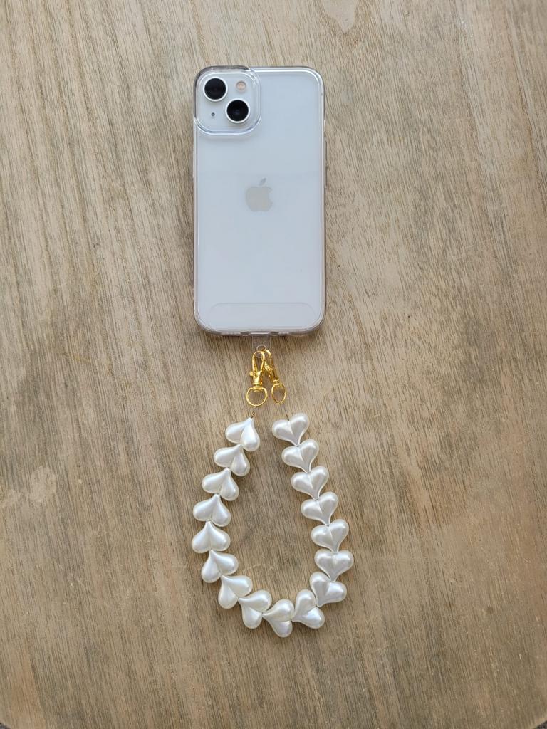 Telefoonkoord met hartjes, Ophalen of Verzenden, Nieuw, Telefoonhanger of Accessoire, Apple iPhone