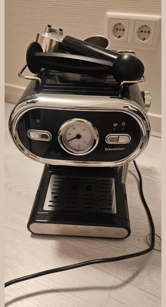 Silvercrest espressomachine + bonenmaler, Ophalen of Verzenden, Zo goed als nieuw