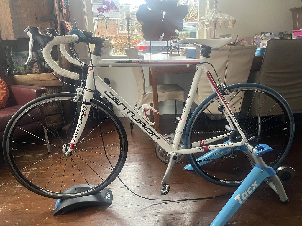 racefiets centurion hyperdrive 1000 op tacx fietstrainer, Gebruikt, 26 inch, 10 tot 15 versnellingen, Aluminium