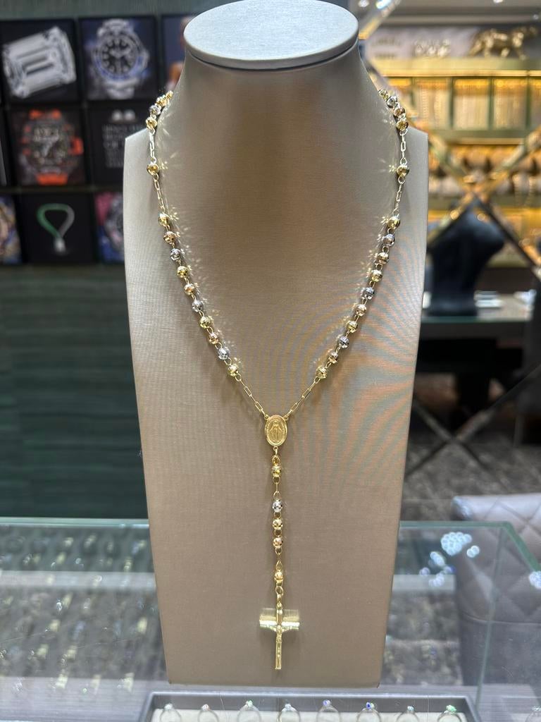 18KT Goud - 30.8 Gram - Ketting - ROSARIO, Ophalen, Nieuw, Goud, Goud