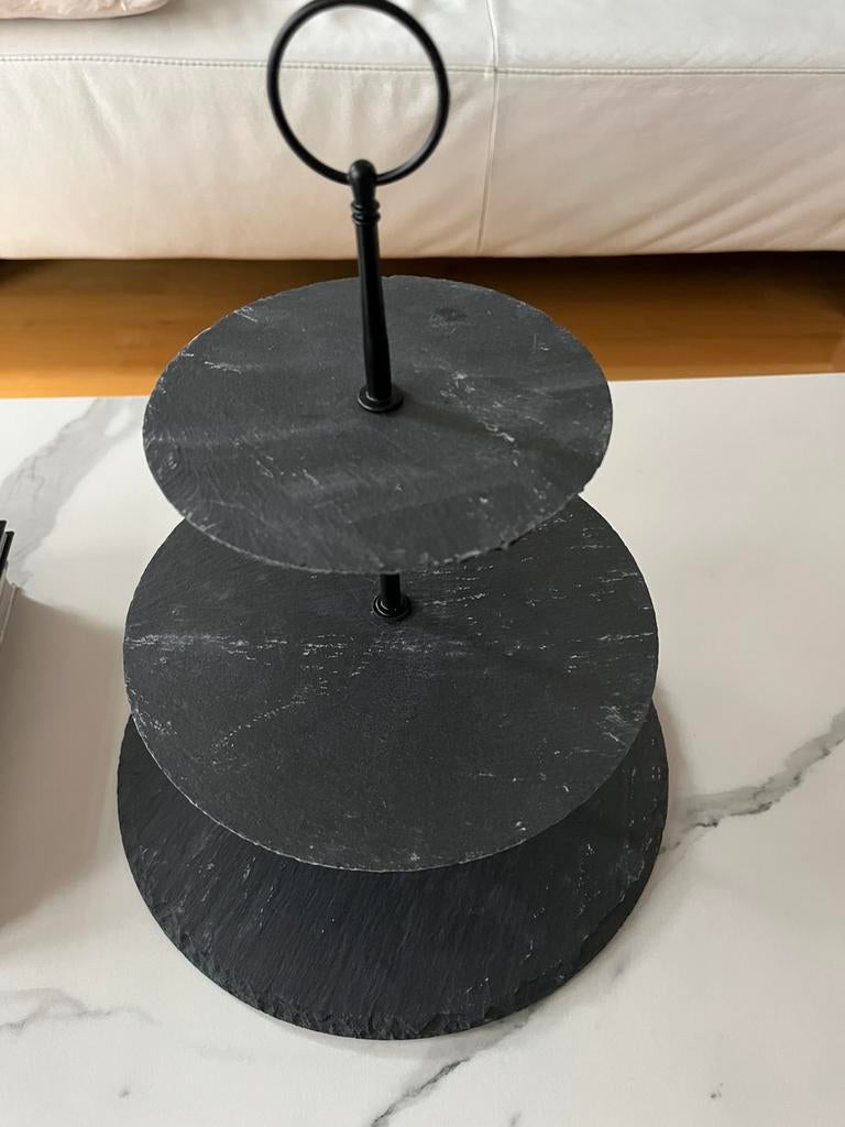 Leisteen etagere (nieuw in doos ) ! 3 laags, Ophalen, Nieuw