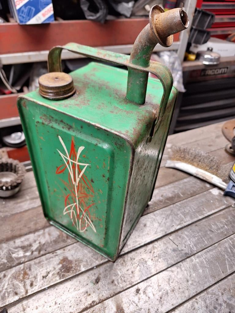 Vintage benzineblik!, Ophalen of Verzenden, Overige