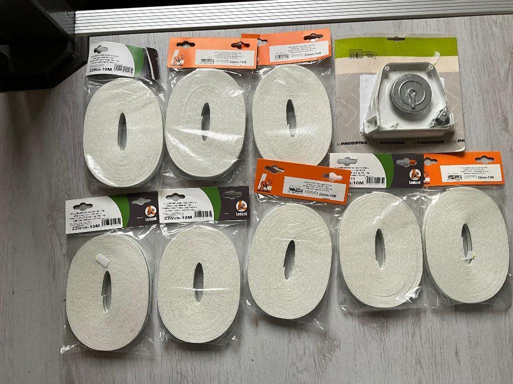 8 rollen rolluik lint, 50 tot 100 mm, Nieuw, Ophalen of Verzenden, Emmen