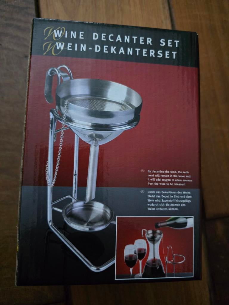 Wijn Decanteerset - Nieuw in Doos, Ophalen, Nieuw
