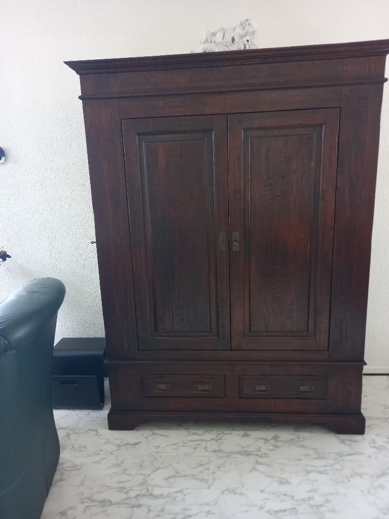 kasten, Huis en Inrichting, Kasten | Kledingkasten, Ophalen, Eikenhout, Zo goed als nieuw, Oud hollands