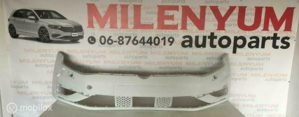 VOLKSWAGEN GOLF 7 GP BUMPER MET KOPLAMPSPR (2017-2020) LC9A, Ophalen of Verzenden, Nieuw, Voor, Bumper