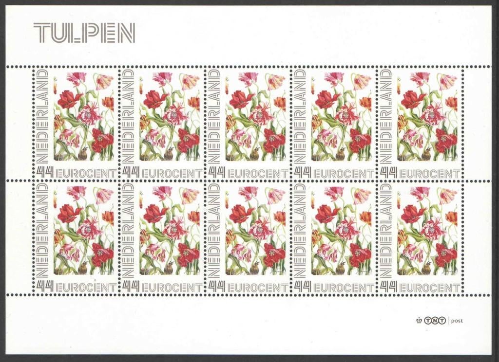 Bloemenpracht op postzegels: Tulpen, Postzegels en Munten, Postzegels | Nederland, Ophalen of Verzenden, Na 1940, Postfris
