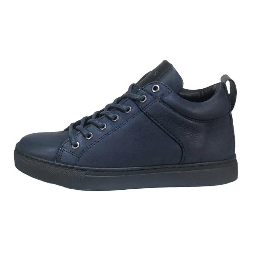 GIGA maat 28 lerensneaker/rits donkerblauw gratis verzenden, Kinderen en Baby's, Kinderkleding | Schoenen en Sokken, Schoenen