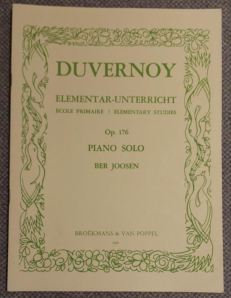 Nieuw voor piano: Duvernoy Op. 176, Klassiek, Les of Cursus, Nieuw, Ophalen of Verzenden