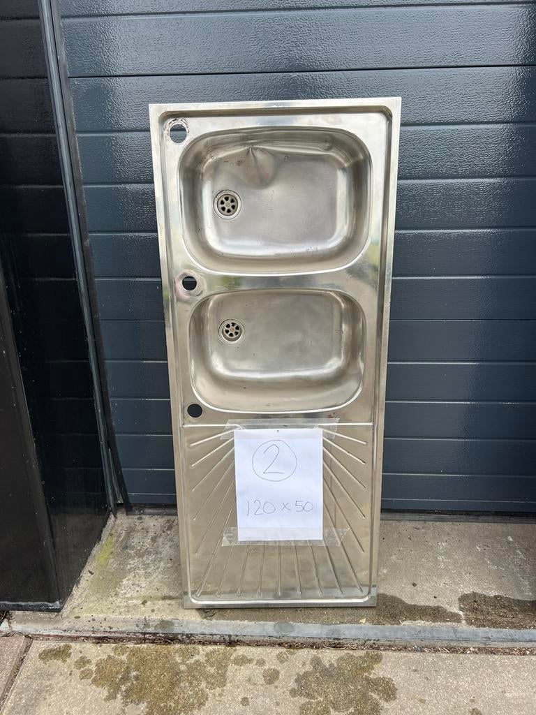 RVS spoelbak lekblad tapblad franke horeca bar blad, Ophalen
