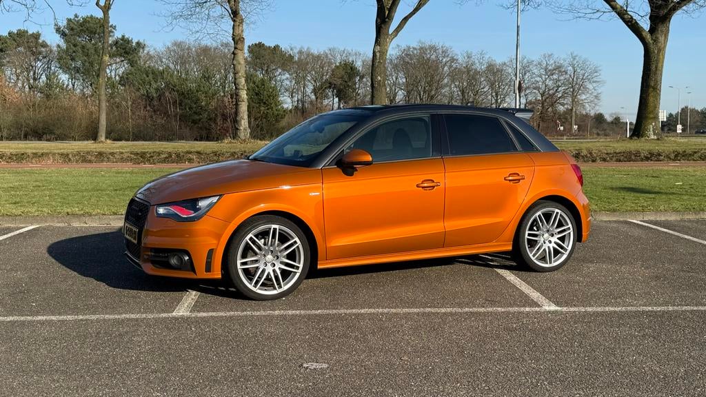 Audi A1 S-Line 1.4 Tfsi 136KW Sportback S-tron 2012, A1, Zwart, 4 stoelen, Leder en Stof