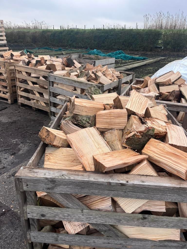 Essenhout, eik, beuk en haagbeuk haardhout goedkoop, 6 m³ of meer, Ophalen