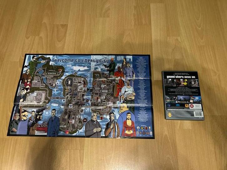 GTA 3 + Poster & Vice City + Gids PS2, Gebruikt, Vanaf 18 jaar, 1 speler, Ophalen