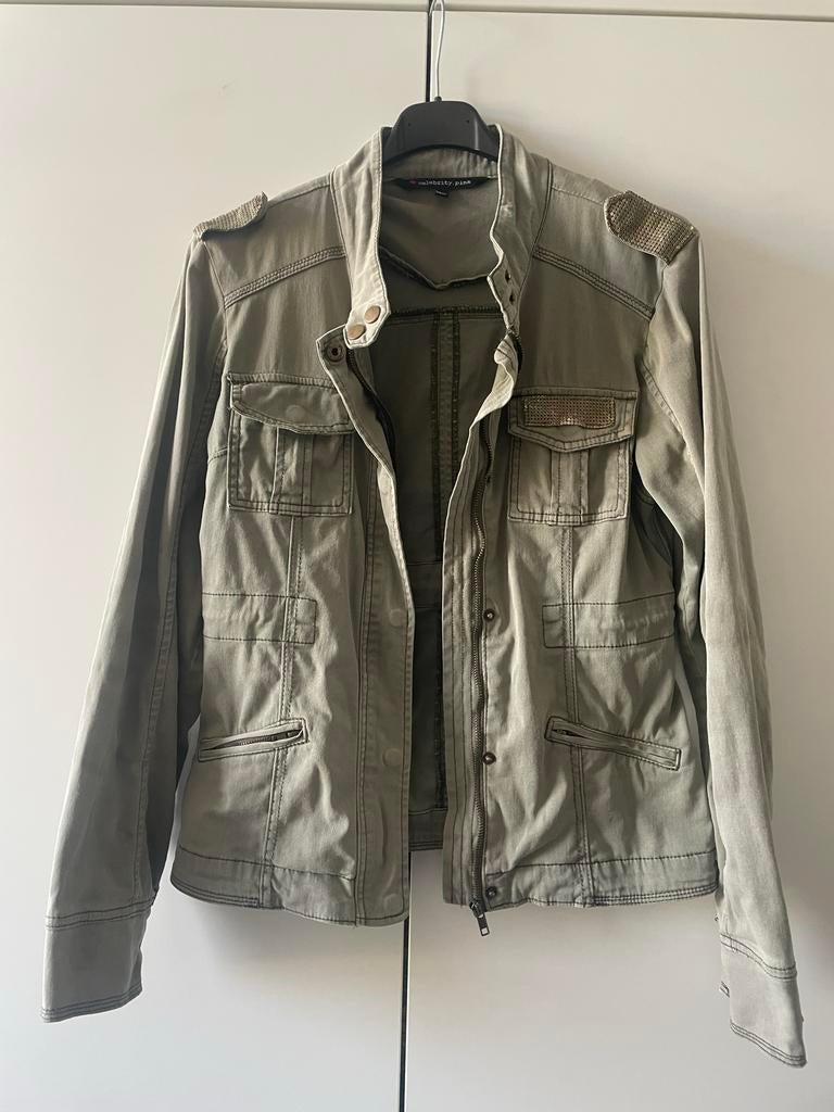 Celebrity Pink Leger Jack met Gouden Details - Maat S, Kleding | Dames, Ophalen of Verzenden, Zo goed als nieuw, Jasje, Roze