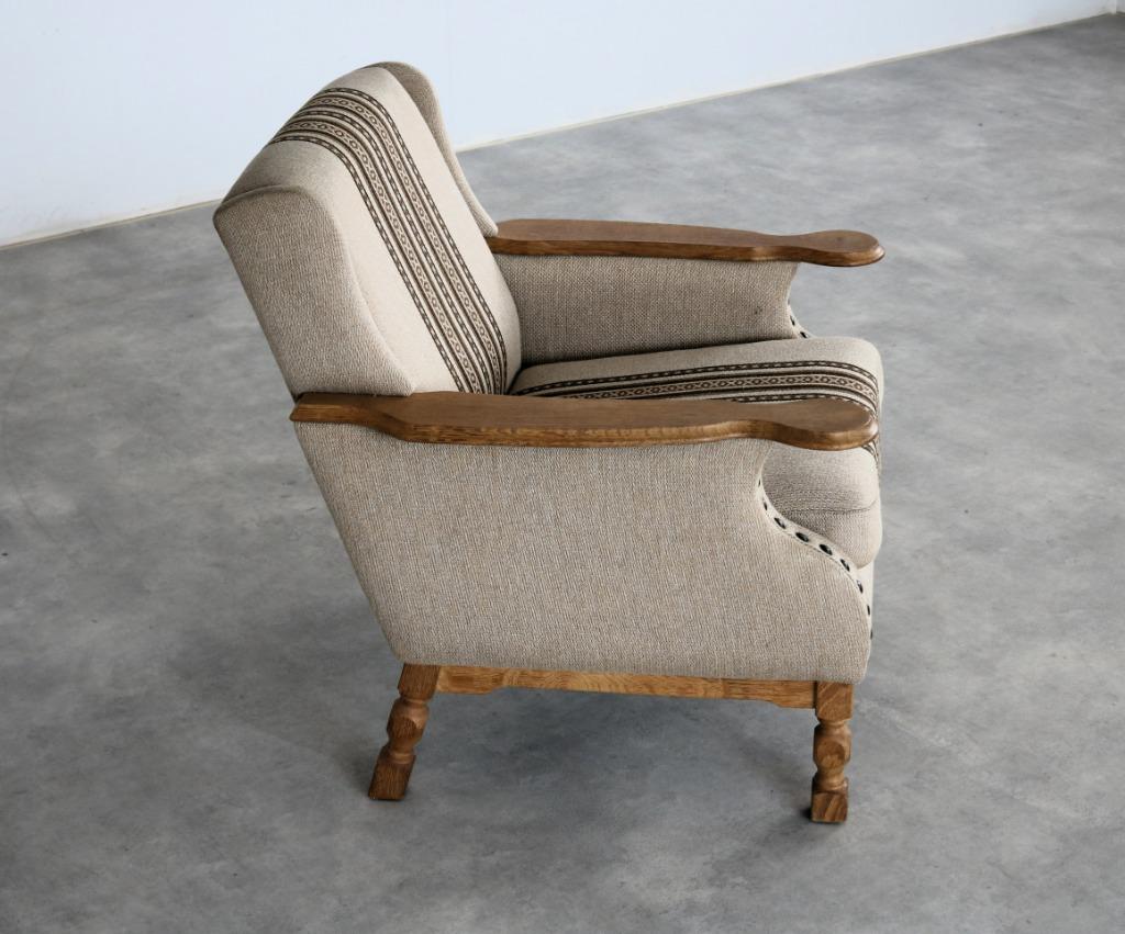 brutalist fauteuil | armchair | jaren 60 | Deens, Gebruikt, ., 75 tot 100 cm, Ophalen of Verzenden