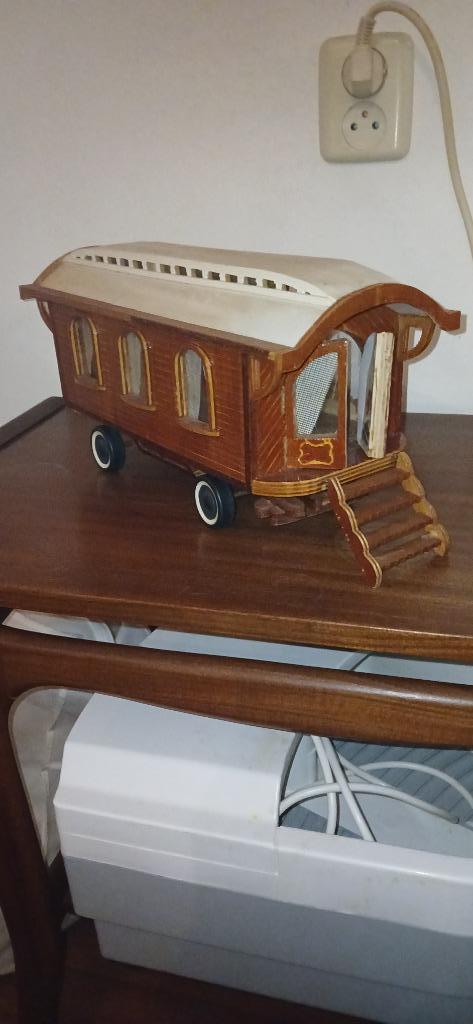 miniatuur woonwagen handgemaakt € 150,00, Zo goed als nieuw, Ophalen, Overige merken, Groter dan 1:32